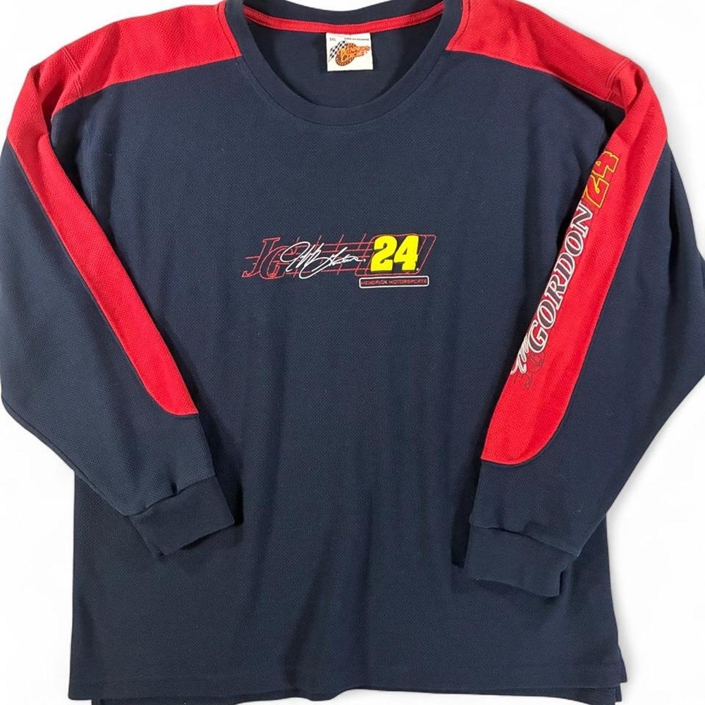Y2K Winners Circle Jeff Gordon long sleeve heavyweight shirt. Fits a 2XL